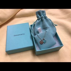 RESERVEDTiffany & Co:Mini Double Heart Tag Pendant